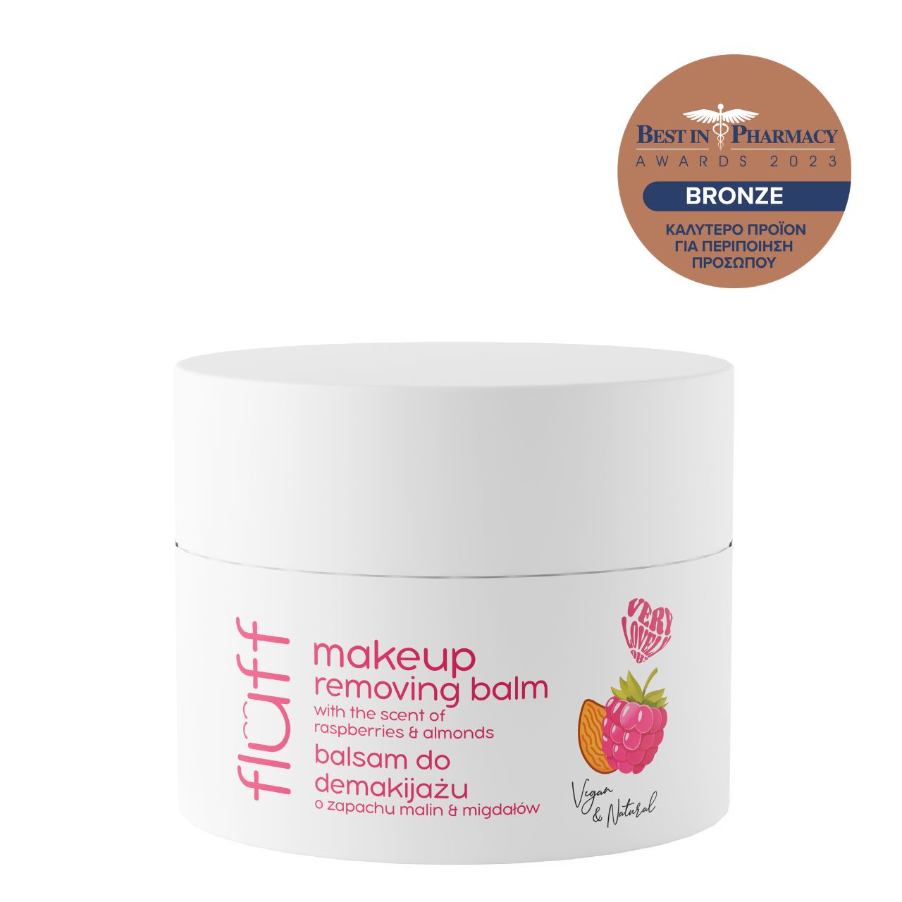 Fluff Raspberry & Almonds Makeup Removing Melting Balm 50ml - Image 1