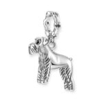 Dog Schnauzer Charm 925 Sterling Silver