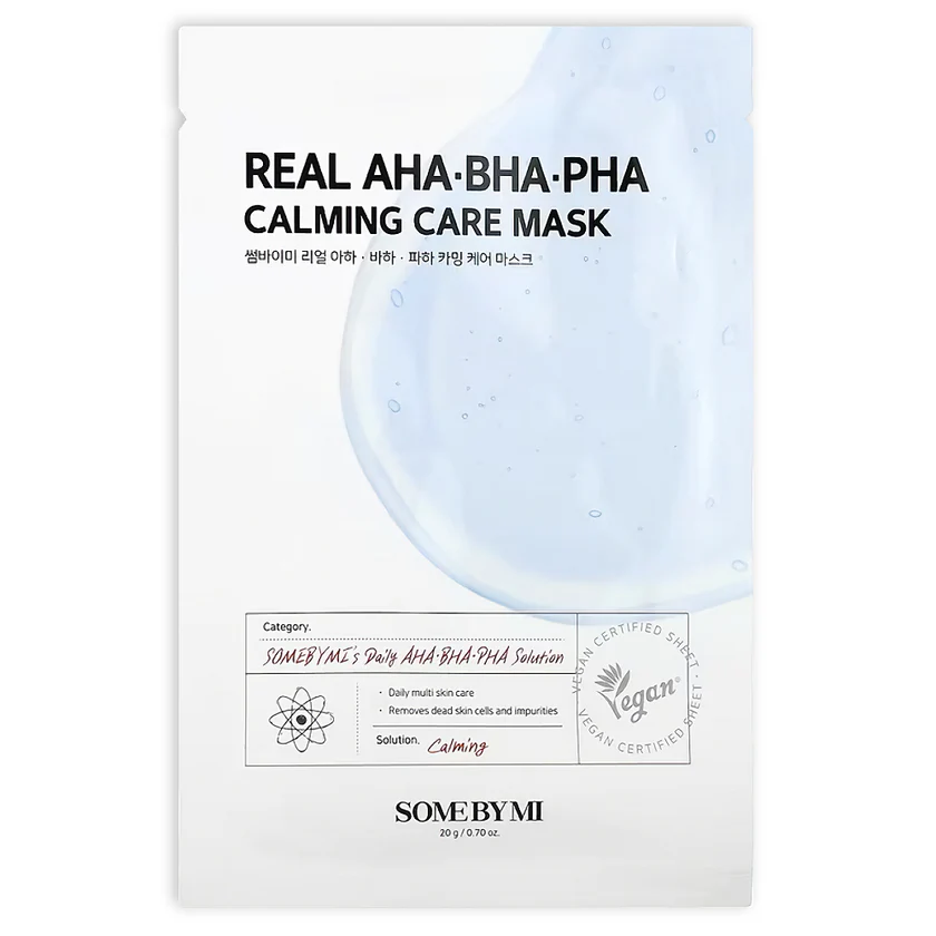 some-by-mi-real-aha-bha-pha-care-mask SOMEBYMI Real Aha Bha Pha Calming Care Mask 20g - Image 1