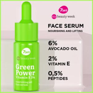 7DAYS MB Green Vitamin E Nourish Oil Face Serum 20ml
